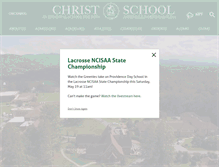 Tablet Screenshot of christschool.org